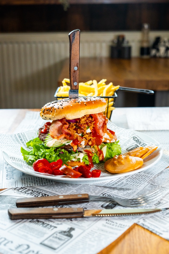 Burger góralski na ostro