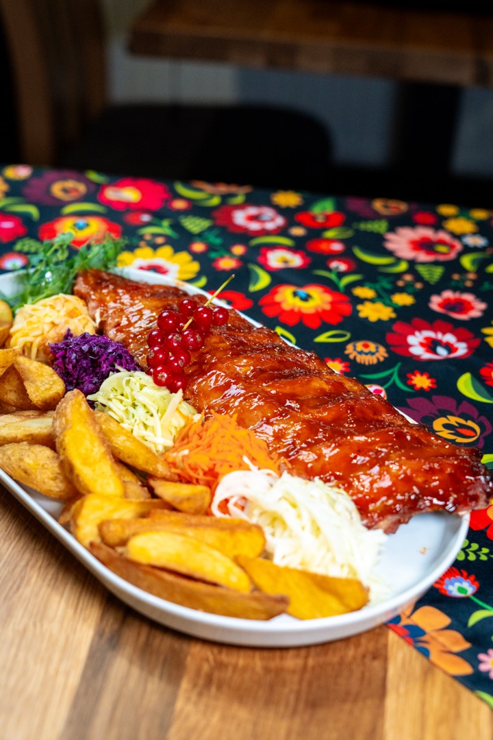 Żeberka z pieca w glazurze BBQ